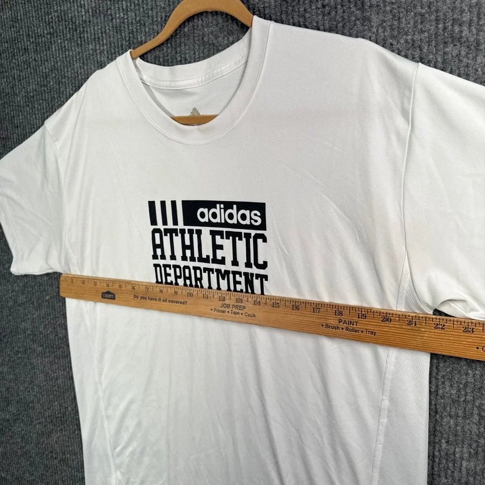 Adidas T-Shirt Mens XL White Athletic‎ Department Graphic Short Sleeve Tee